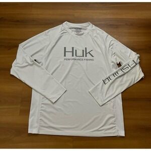 Mens HUK Fishing Performance Active Workout Top Shirt‎
